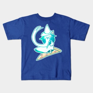 Surfing Pizza Wizard Kids T-Shirt